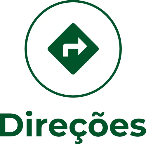 Ícone direções Minas Petro, seta verde indicando caminho.